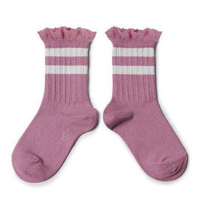 Collégien Nicole Ribbed Crew Socks Rose Bonbon - Studio Play