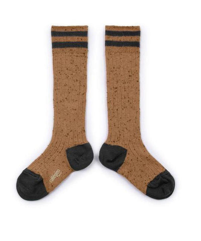 Collégien Ribbed Knee-High Socks Caramel