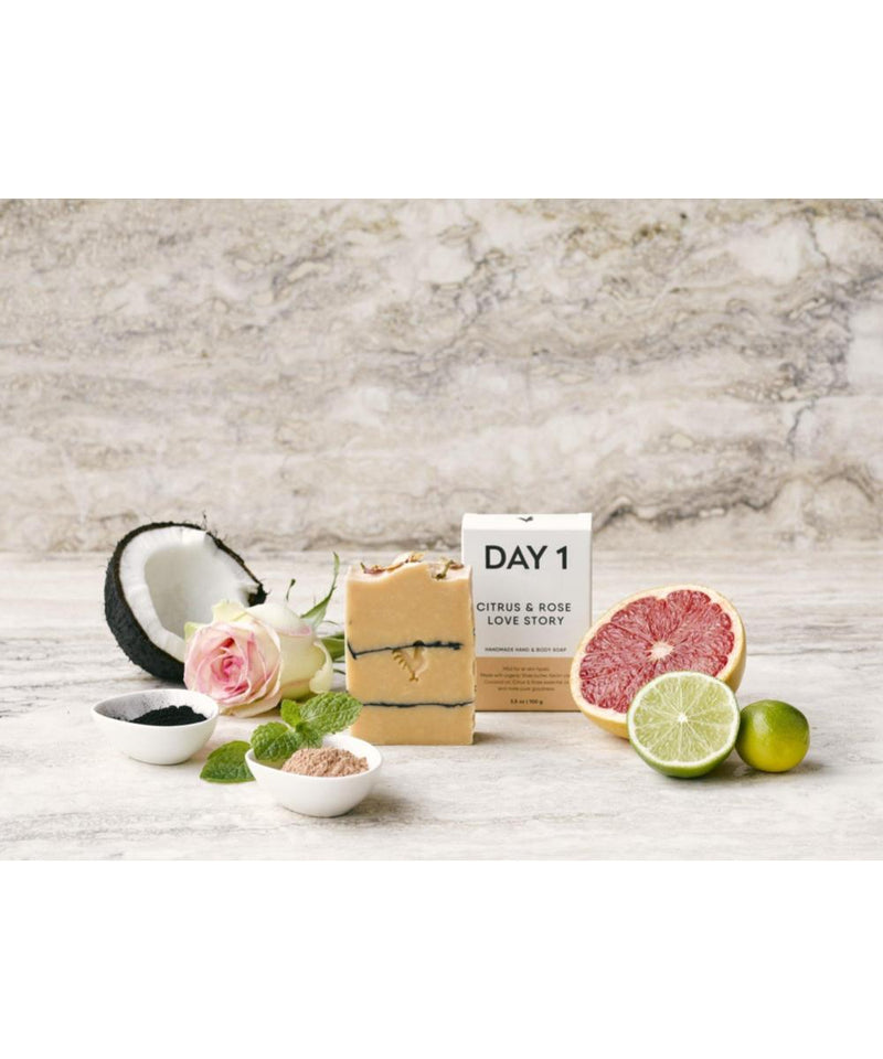 DAY 1 Citrus & Rose Love Story Hand & Body Soap Bar
