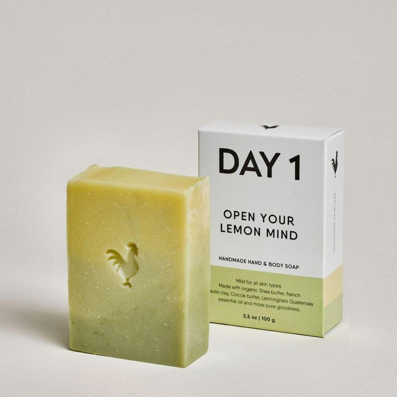 DAY 1 Open Your Lemon Mind Hand & Body Soap Bar - Studio Play