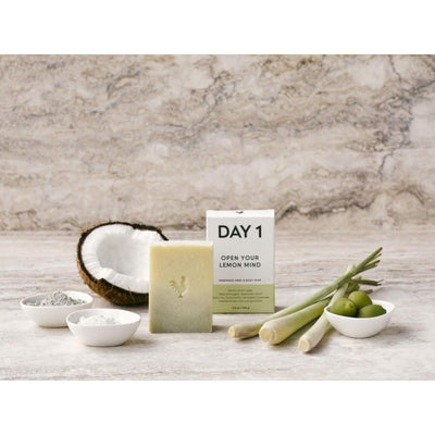 DAY 1 Open Your Lemon Mind Hand & Body Soap Bar - Studio Play
