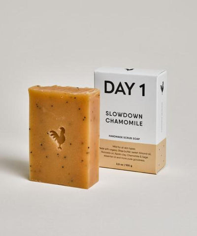 DAY 1 Slowdown Chamomile Scrub Soap Bar