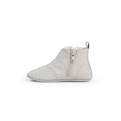 Dusq First Step Shoes Cloud Grey Leather