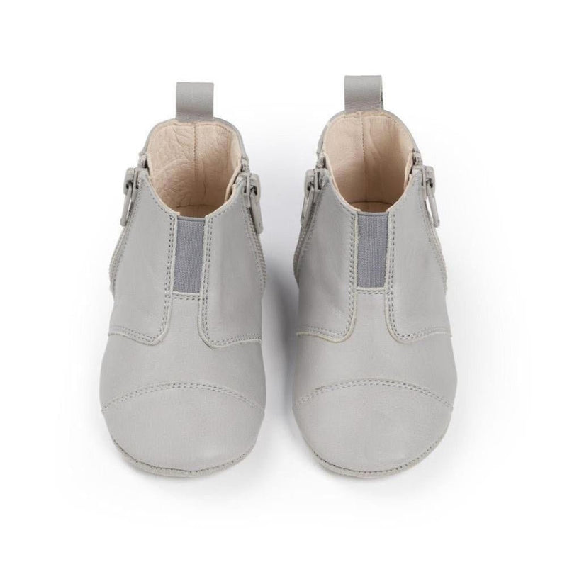 Dusq First Step Shoes Cloud Grey Leather - Studio Play