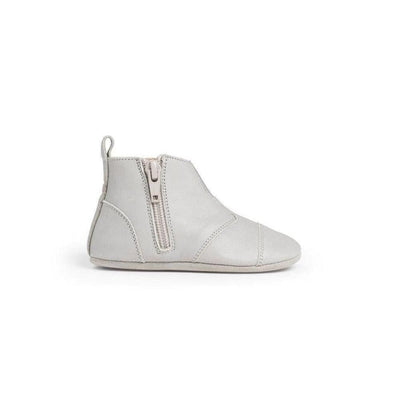 Dusq First Step Shoes Cloud Grey Leather