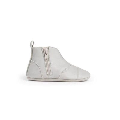 Dusq First Step Shoes Cloud Grey Leather - Studio Play