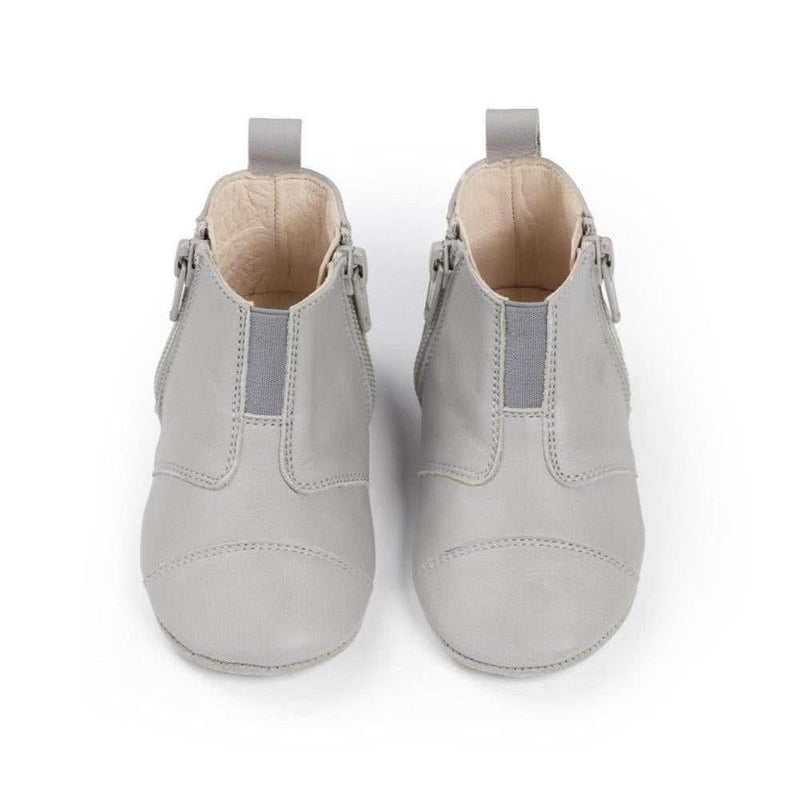 Dusq First Step Shoes Cloud Grey Leather