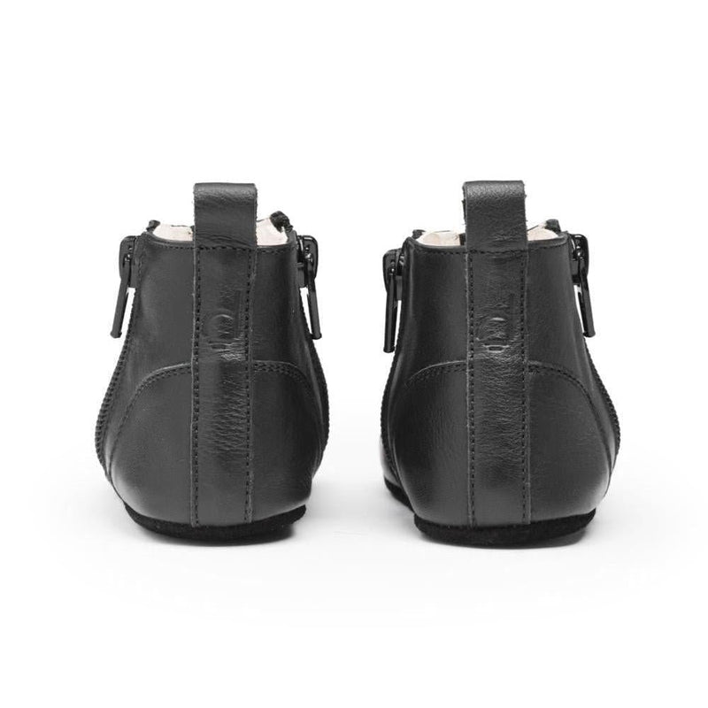 Dusq First Step Shoes Night Black Leather - Studio Play