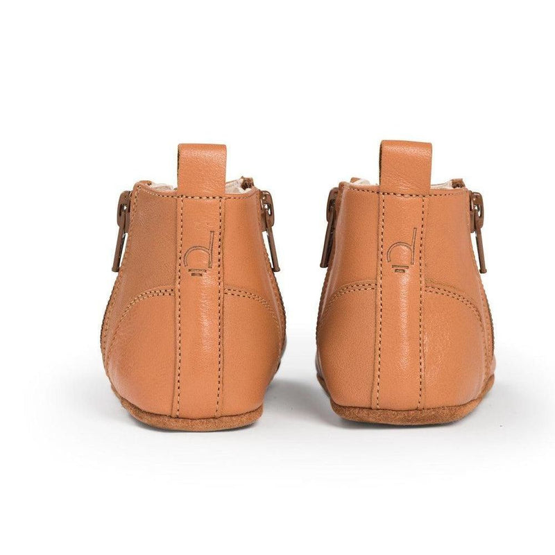 Dusq First Step Shoes Sunset Cognac Leather