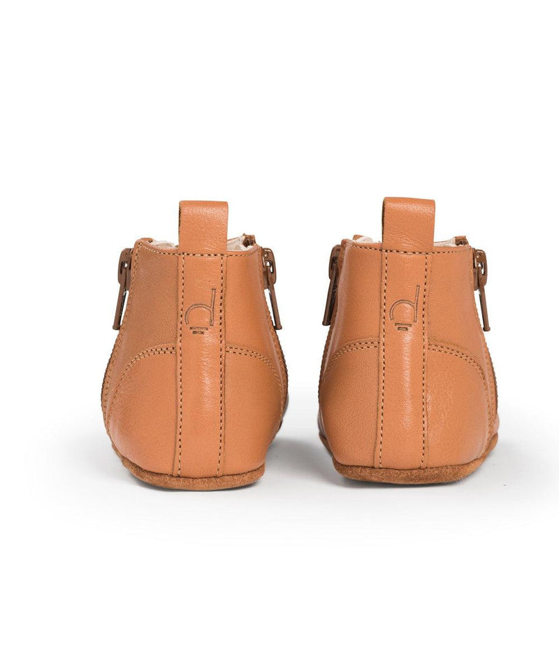 Dusq First Step Shoes Sunset Cognac Leather