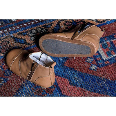 Dusq First Step Shoes Sunset Cognac Leather