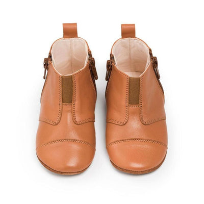 Dusq First Step Shoes Sunset Cognac Leather