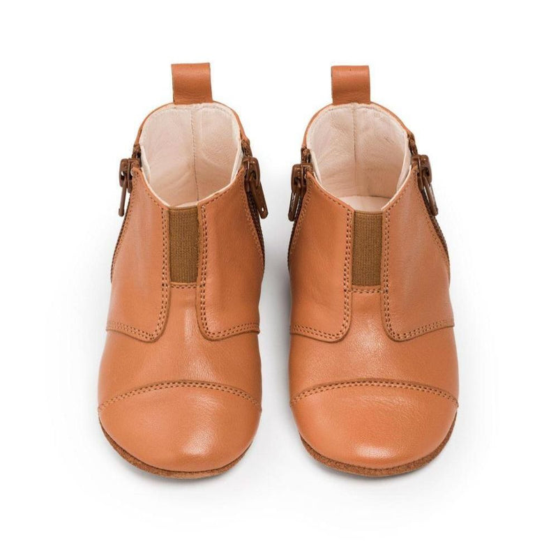 Dusq First Step Shoes Sunset Cognac Leather
