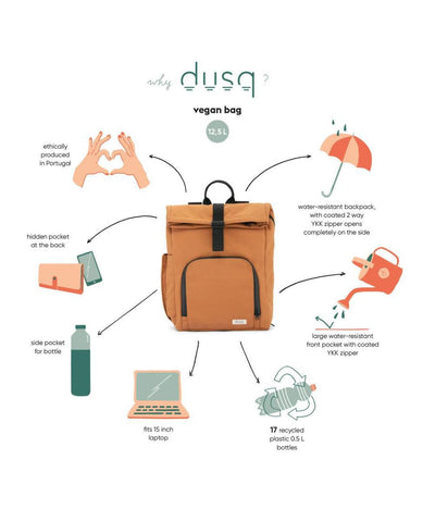 Dusq Vegan Bag Canvas Night Black