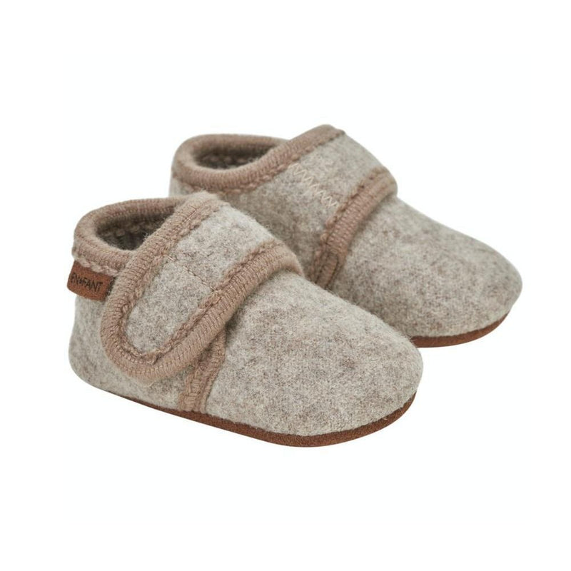 En Fant BABY Wool Sand Melange Slippers - Studio Play