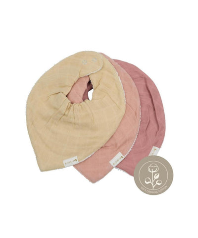 Fabelab Bandana Bib Pastel Flower 3 Pack