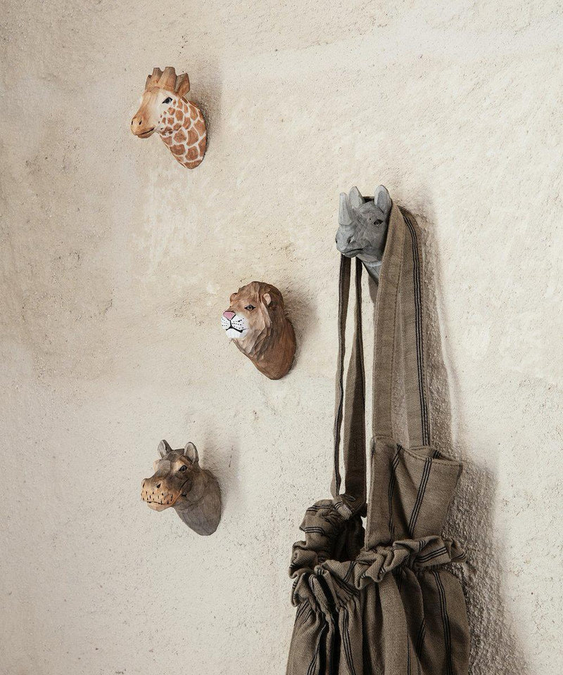 Ferm Living Animal Hand-Carved Hook Leeuw