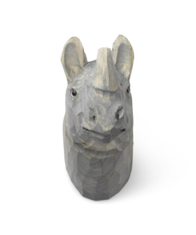 Ferm Living Animal Hand-Carved Hook Neushoorn