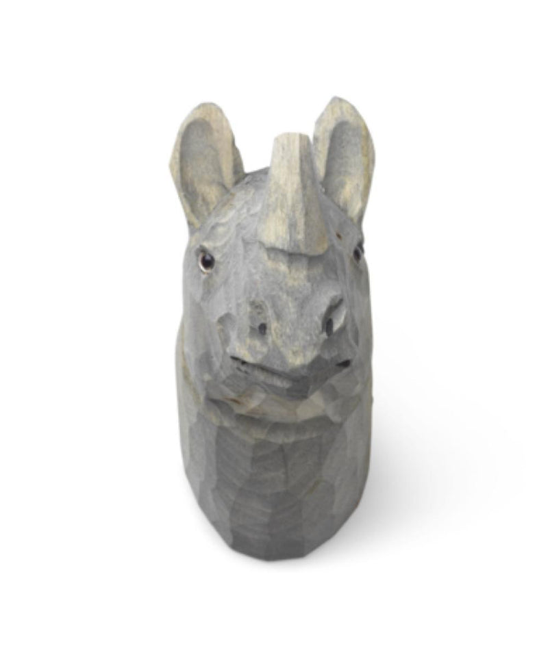 Ferm Living Animal Hand-Carved Hook Neushoorn