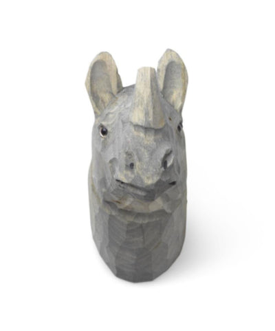 Ferm Living Animal Hand - Carved Hook Neushoorn - Studio Play