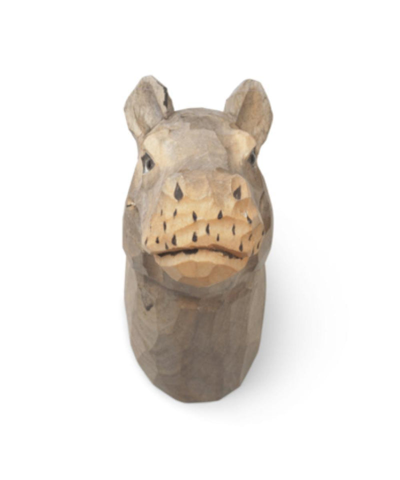Ferm Living Animal Hand-Carved Hook Nijlpaard