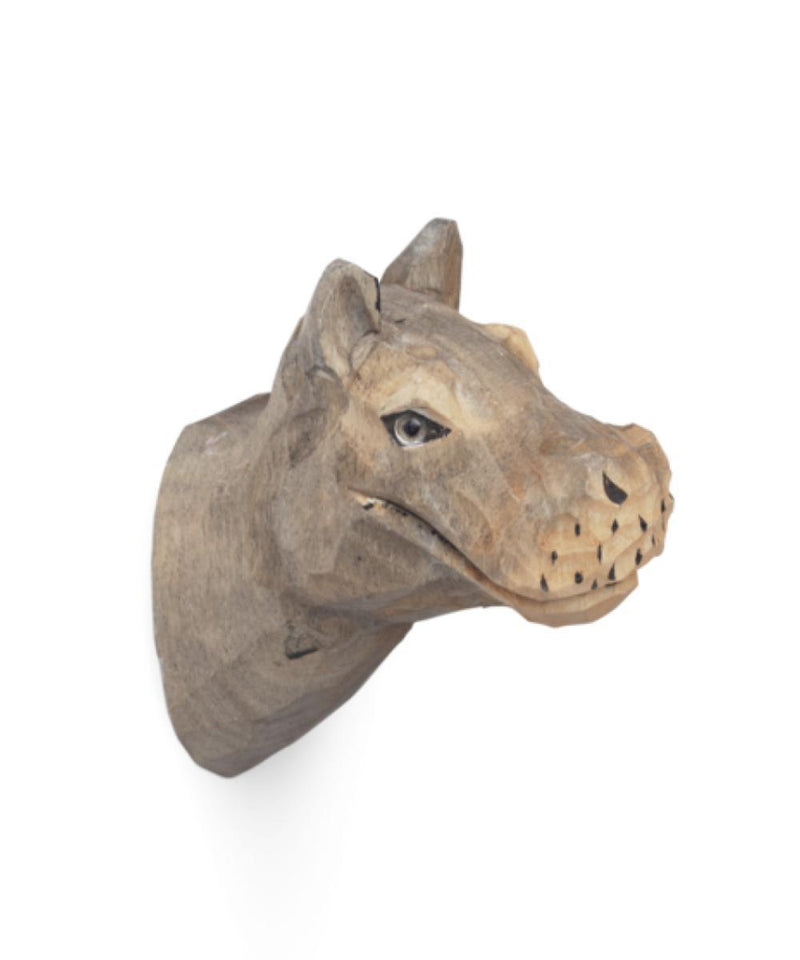 Ferm Living Animal Hand-Carved Hook Nijlpaard