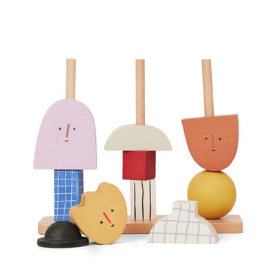 Ferm Living Character Stacking Blocks - Studio Play