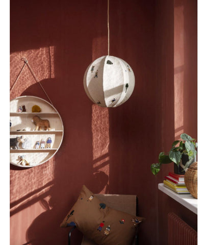 Ferm Living embroidered Lampshade