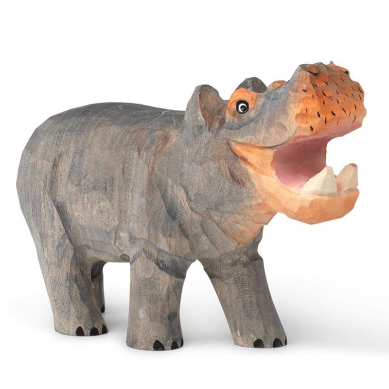 Ferm Living Hand - Carved Hippo Toy - Studio Play