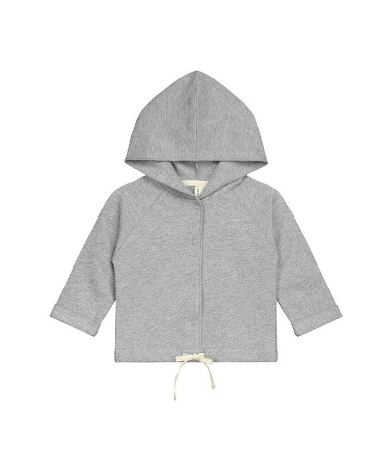 Gray Label Baby Hooded Cardigan Melange Grey