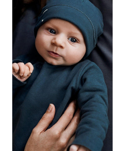 Gray Label Baby Suit with Snaps Blue Grey