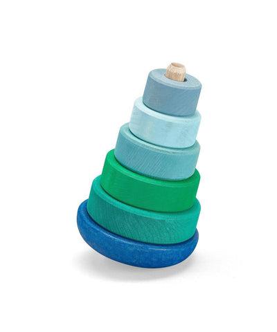 Grimm's Blue Wobbly Stacking Tower