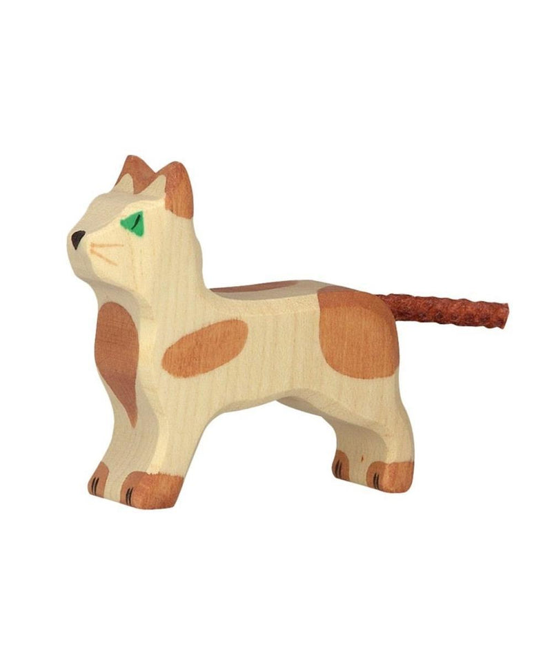 Holztiger Boerderij Kleine Kat Staand