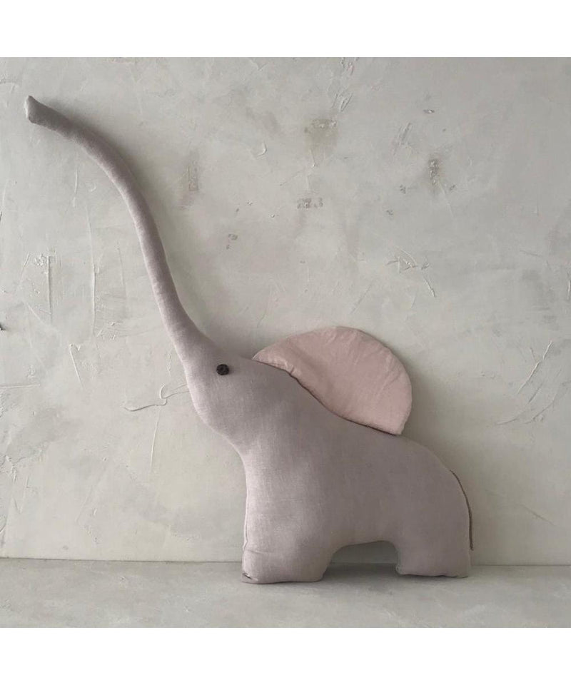 Ila Y Ela Elephant Big Cushion Sand/Pink