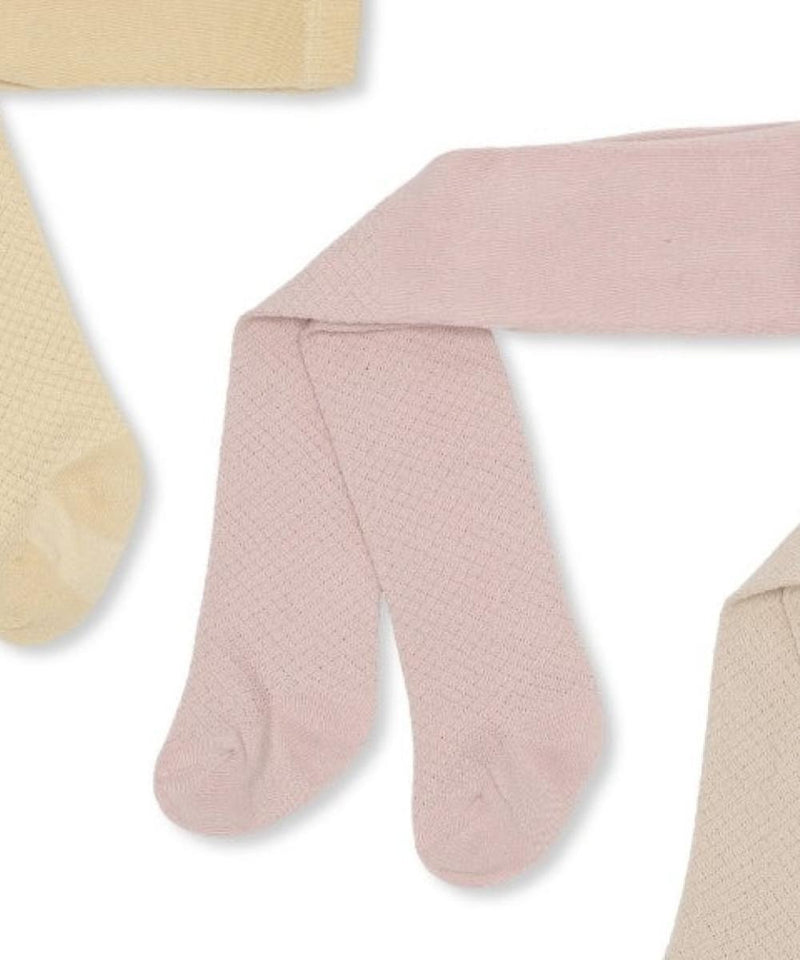 Konges Sløjd 3-Pack Pointelle Stockings Rose Smoke