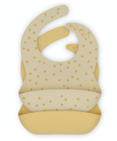 Konges Sløjd Baby Bib Silicone Buttercup/Lemonade