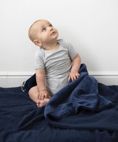 Les Rêves d'Anais Bliss Blue Fleece Blanket