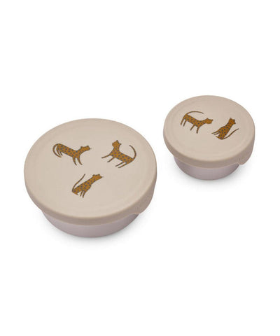 Liewood Fiby Snack Box Set Leopard/Sandy