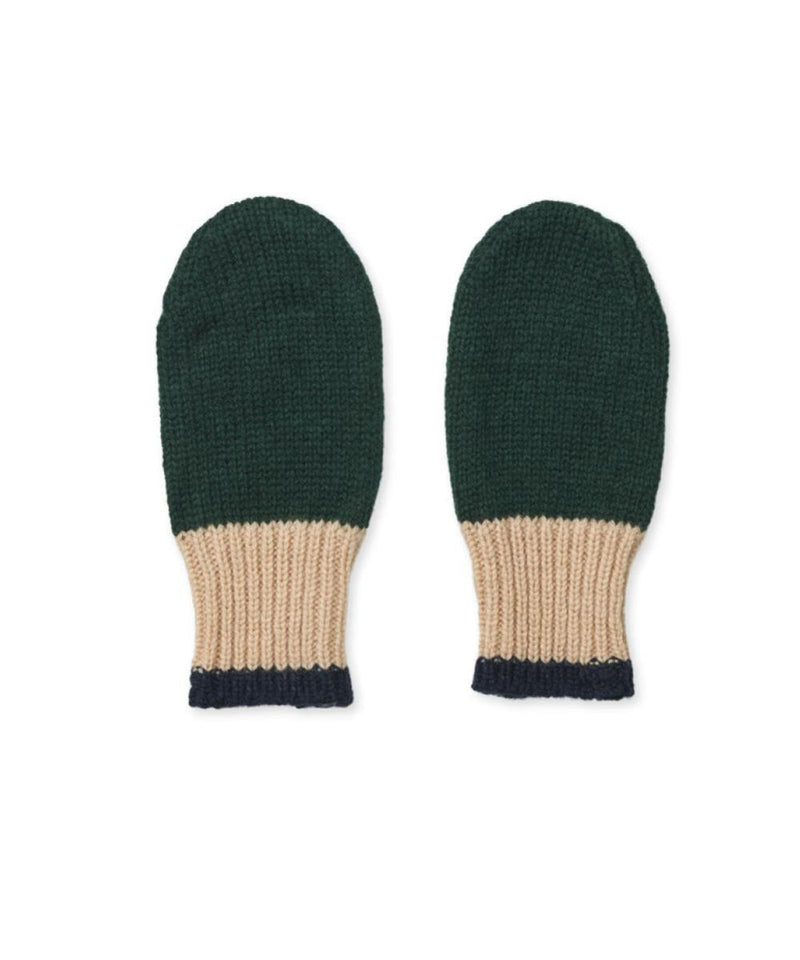 Liewood Pipi Mittens Hunter Green Mix