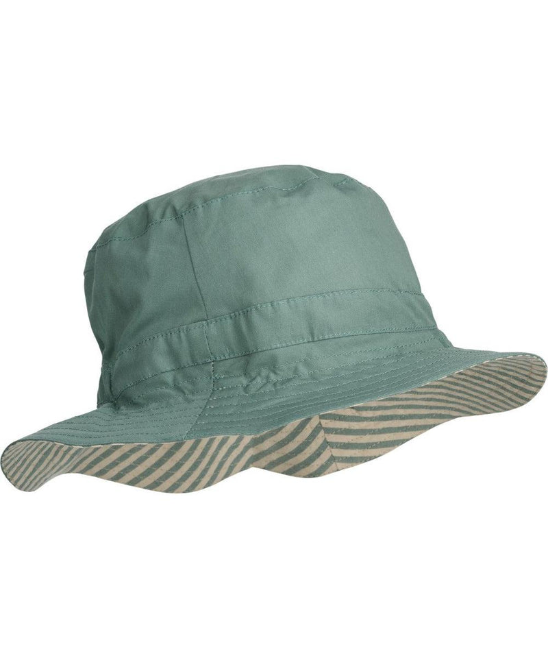 Liewood Sander Reversible Sun Hat Stripe Peppermint/Sandy