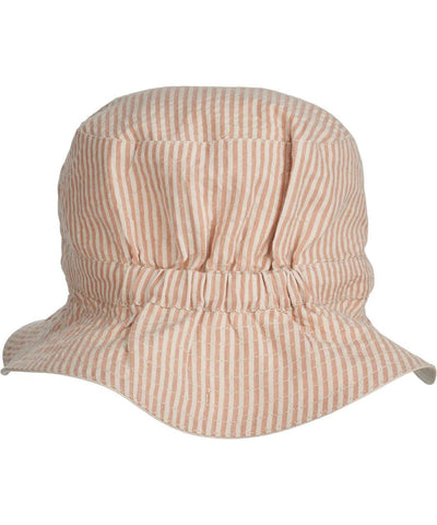 Liewood Sander Reversible Sun Hat Stripe Tuscany Rose/Sandy