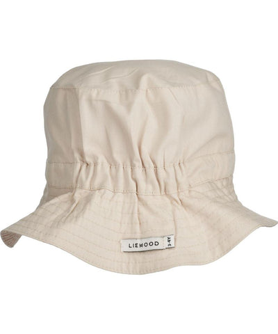 Liewood Sander Reversible Sun Hat Stripe Tuscany Rose/Sandy
