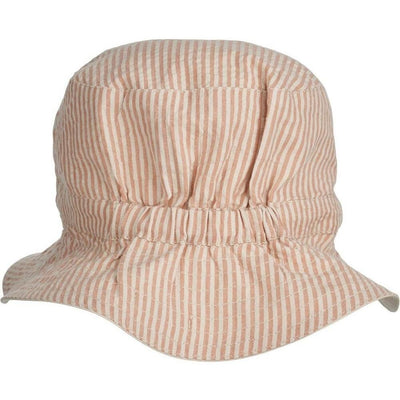 Liewood Sander Reversible Sun Hat Stripe Tuscany Rose/Sandy - Studio Play