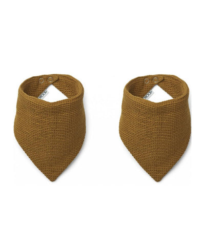 Liewood Siri Bib 2-Pack Golden Caramel