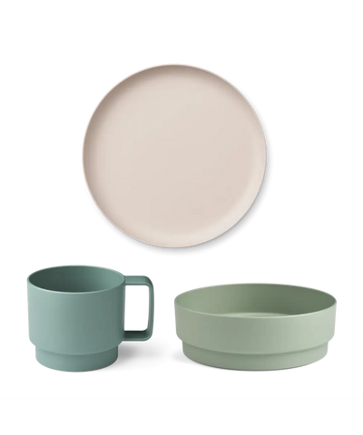 Liewood Walt Tableware Set Dusty Mint