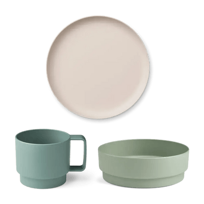 Liewood Walt Tableware Set Dusty Mint - Studio Play