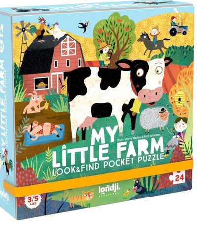 Londji Look And Find Pocket Puzzle My Little Farm