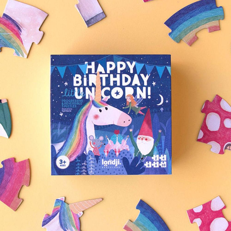 Londji Puzzel Happy Birthday Unicorn - Studio Play