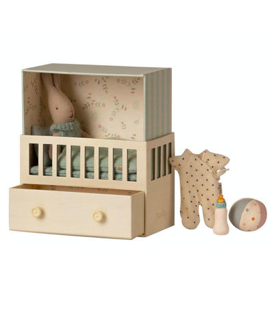 Maileg Baby Room With Micro Rabbit