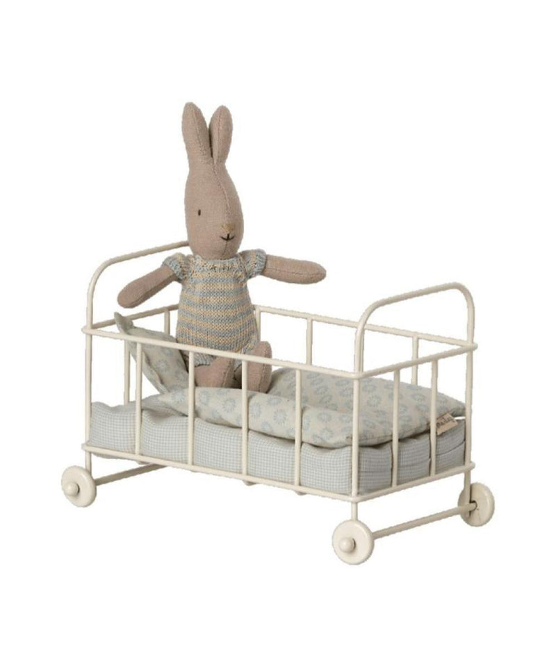 Maileg Cot Bed Micro Blue